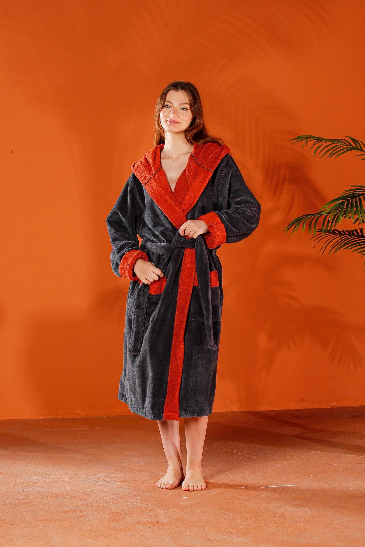 Dark-grey-and-orange-hooded-bathrobe-1.jpg