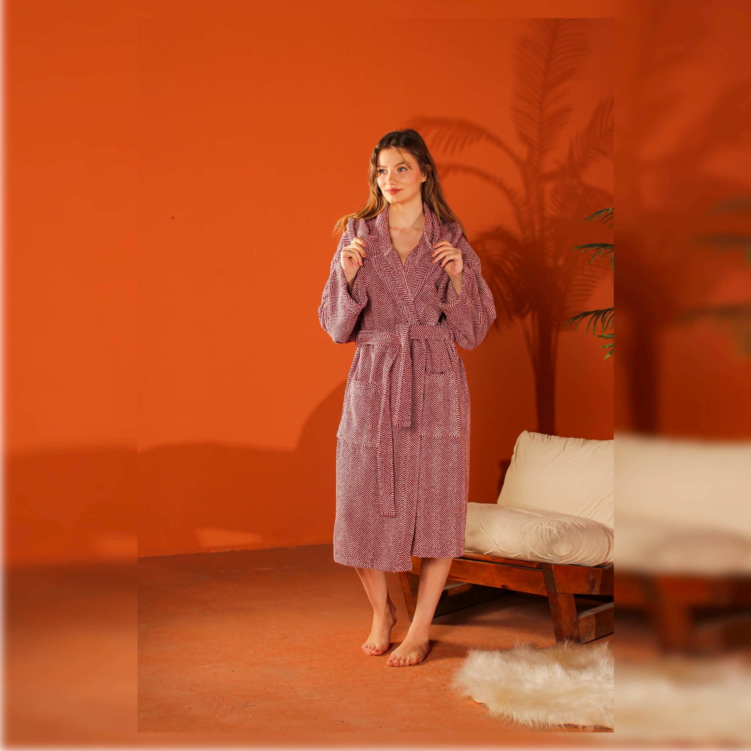 Herringbone-pattern-pink-and-purple-hooded-bathrobe-1-scaled-1.jpg